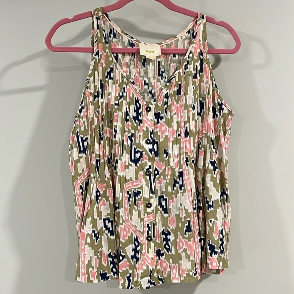Maeve - 2, native print, boho flowy tank